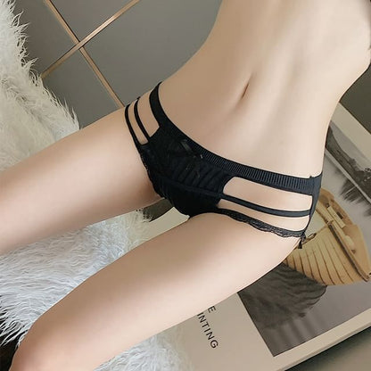 Plain Bow Cutout Panty