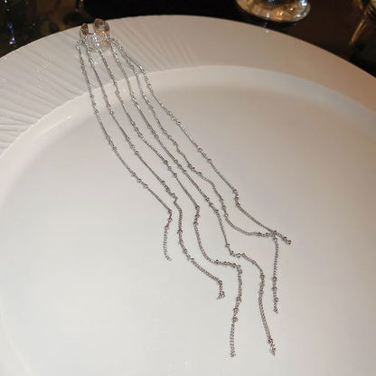 Fringed Alloy Ear Cuff