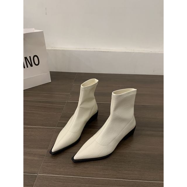 Chunky Heel Short Boots