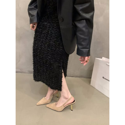 Pointy Toe Stiletto Heel Slingback Sandals