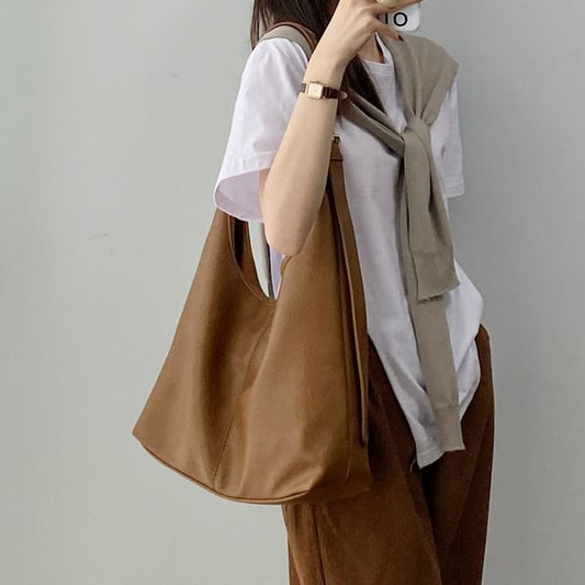 Faux Leather Tote Bag / Pouch / Set