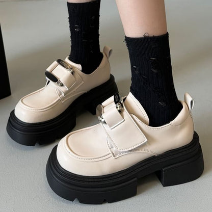 Platform Buckled Loafers