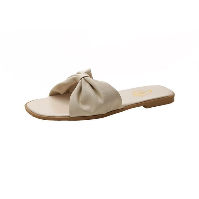Bow Slide Sandals