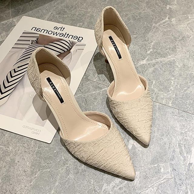 Pointed D'Orsay Stiletto Pumps
