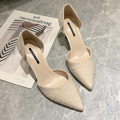 Pointed D'Orsay Stiletto Pumps
