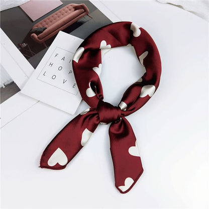 Heart Print Neckerchief