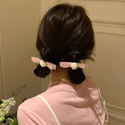 Flower Bow Hair Clip