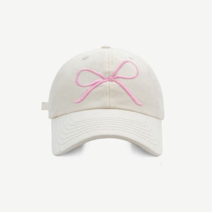 Bow Baseball Embroidered Cap
