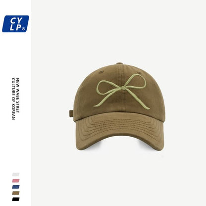 Bow Baseball Embroidered Cap
