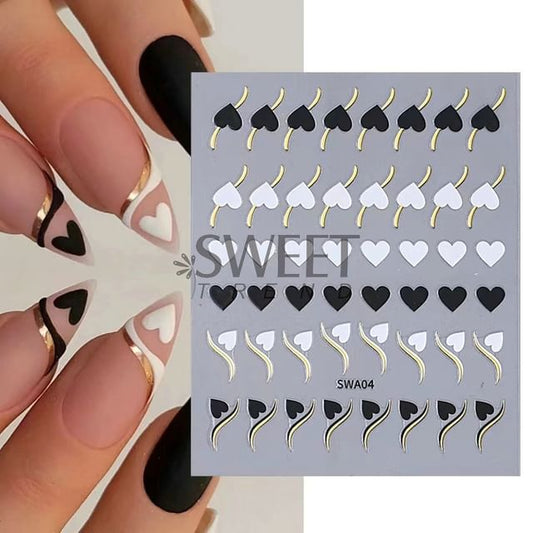 Heart Nail Art Sticker