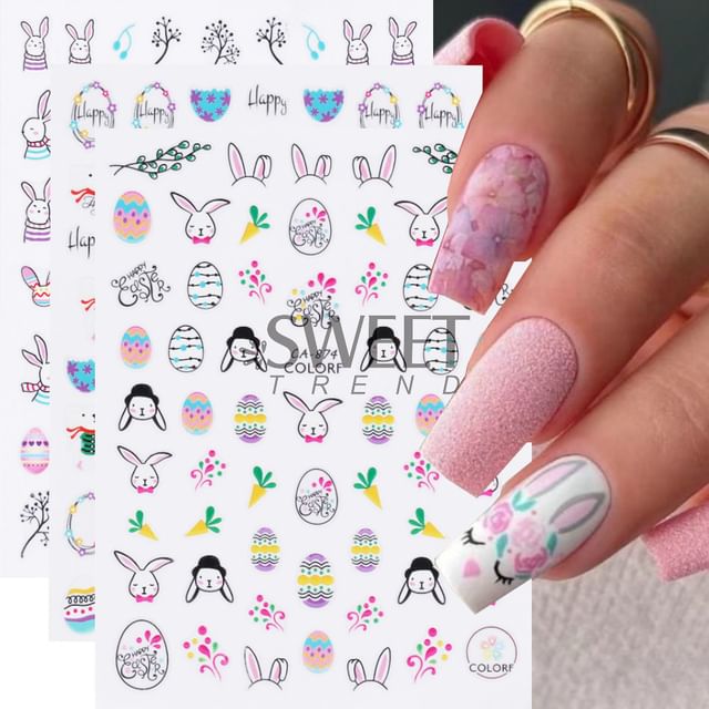 Cartoon Nail Art Sticker