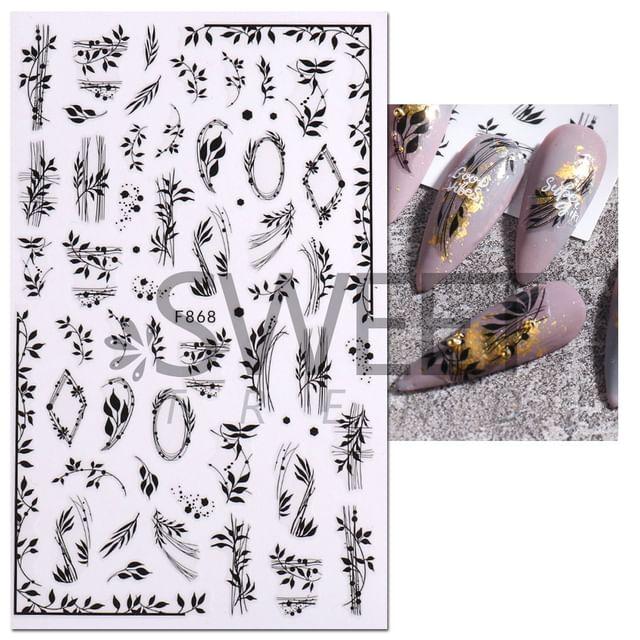 Print Nail Art Sticker