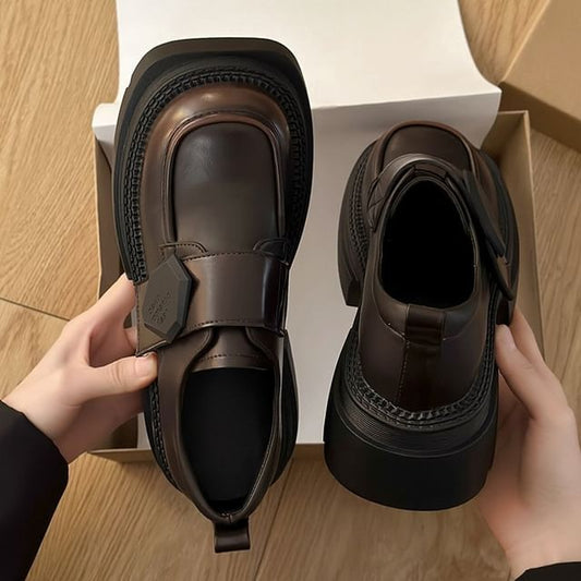 Platform Chunky Loafers Heel