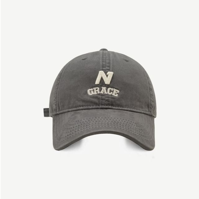 Letter Embroidered Cap