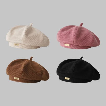 Plain Applique Beret