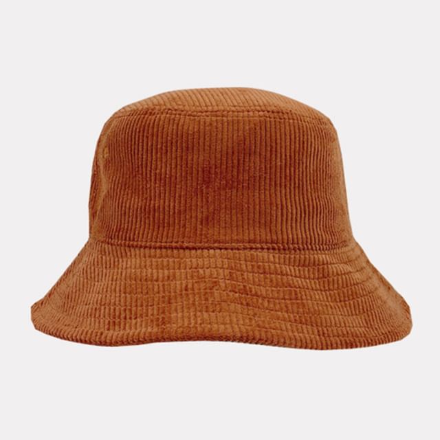 Plain Corduroy Bucket Hat