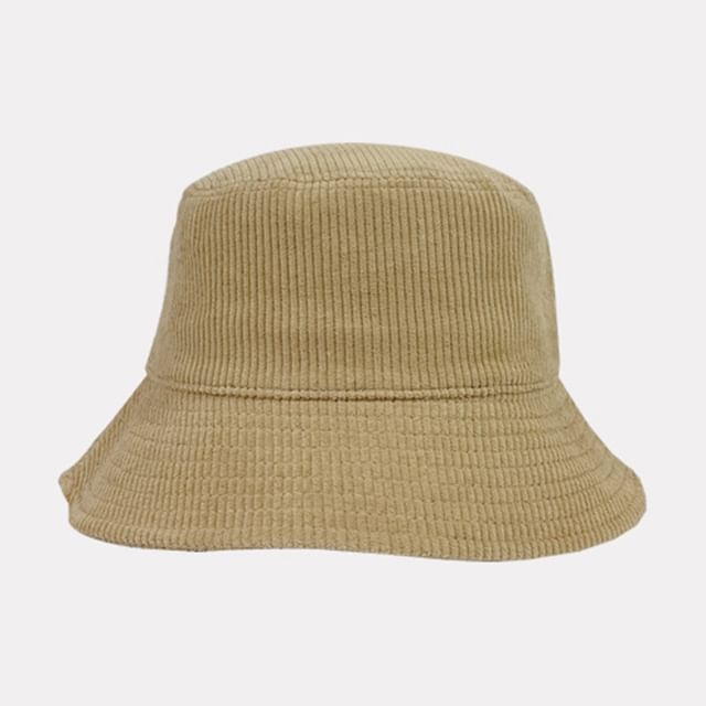 Plain Corduroy Bucket Hat