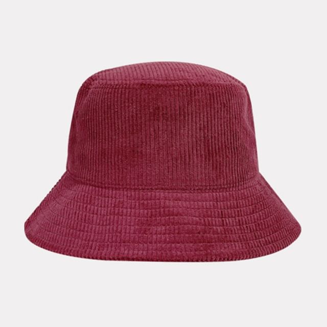 Plain Corduroy Bucket Hat