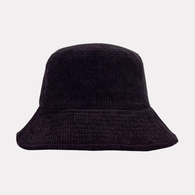 Plain Corduroy Bucket Hat