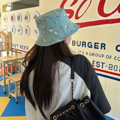 Hat Durian Print Bucket