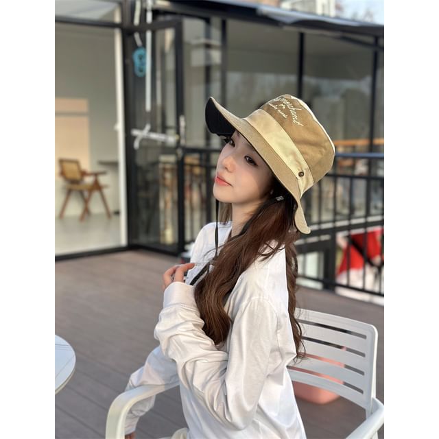 Letter Hat Embroidered Boonie