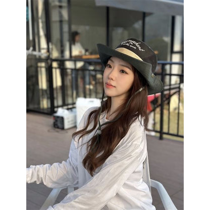 Letter Hat Embroidered Boonie