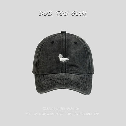 Embroidered Cap Baseball Squirrel