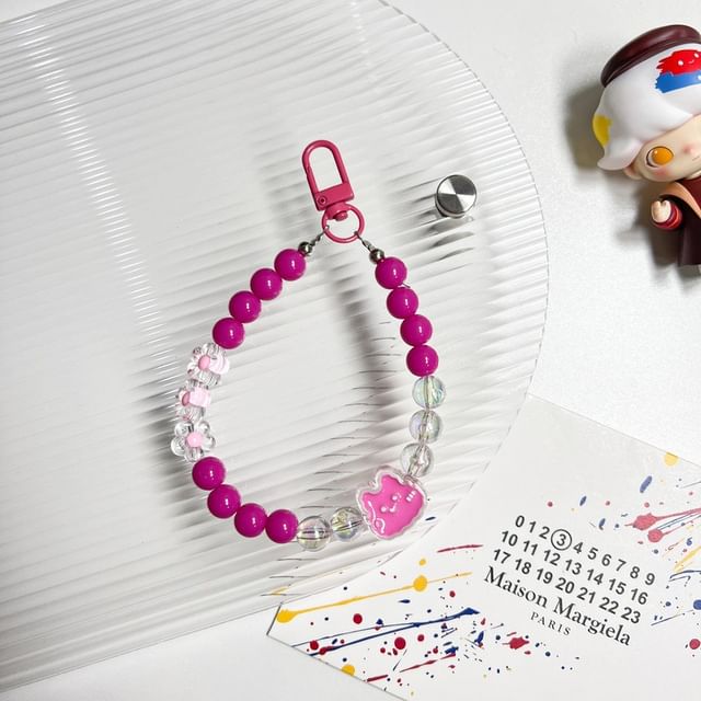 Phone Bead Rabbit Strap