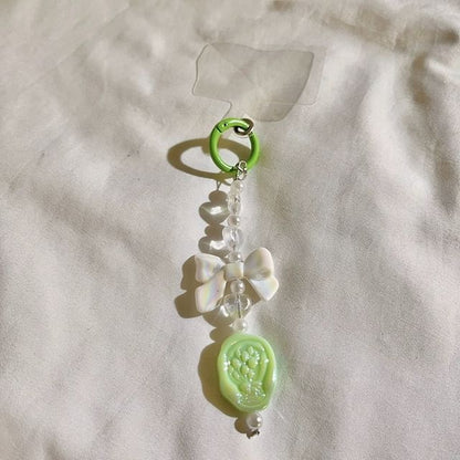 Bow Resin Phone Charm with Lanyard Pad