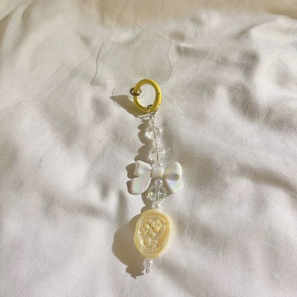 Bow Resin Phone Charm with Lanyard Pad