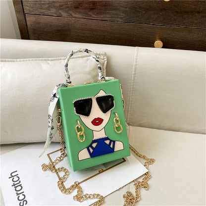 Face Print Crossbody Bag