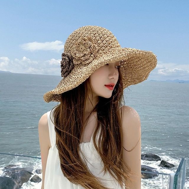 Flower Straw Sun Hat
