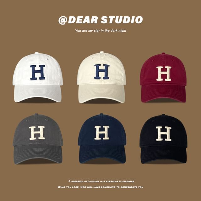 Lettering Cap Embroidered