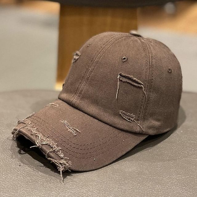 Distressed Plain Cap