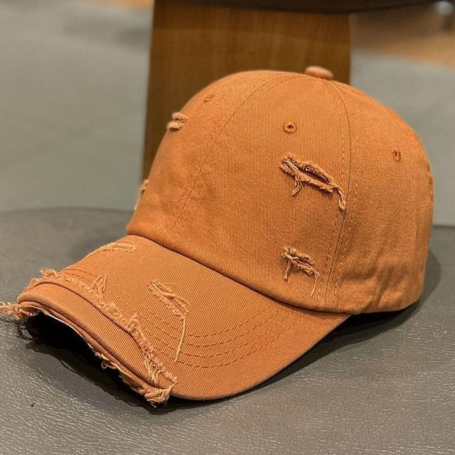 Distressed Plain Cap