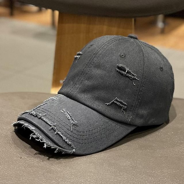 Distressed Plain Cap