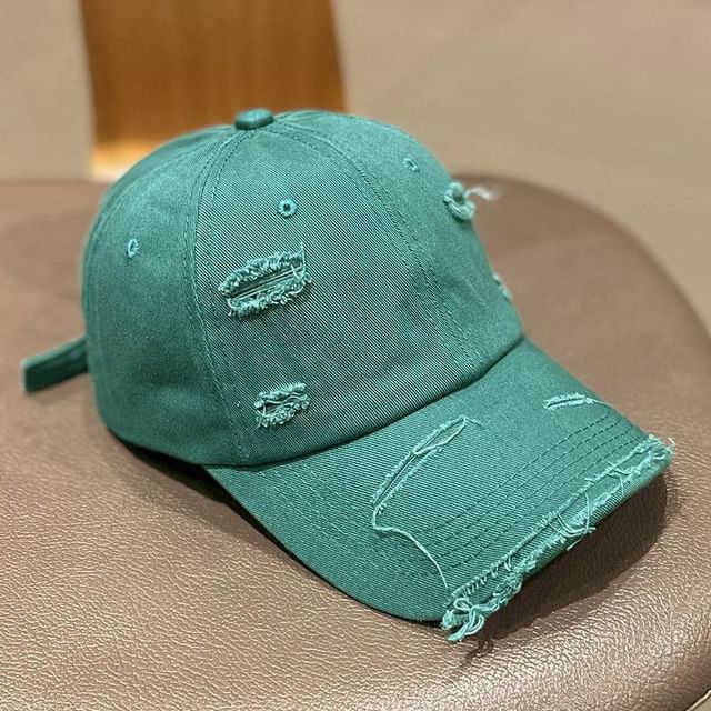 Distressed Plain Cap