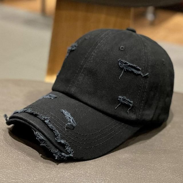 Distressed Plain Cap