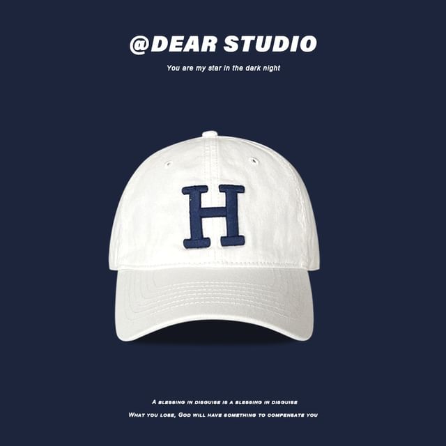 Lettering Cap Embroidered