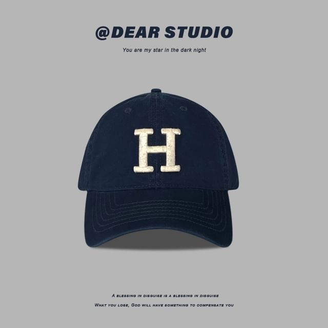 Lettering Cap Embroidered