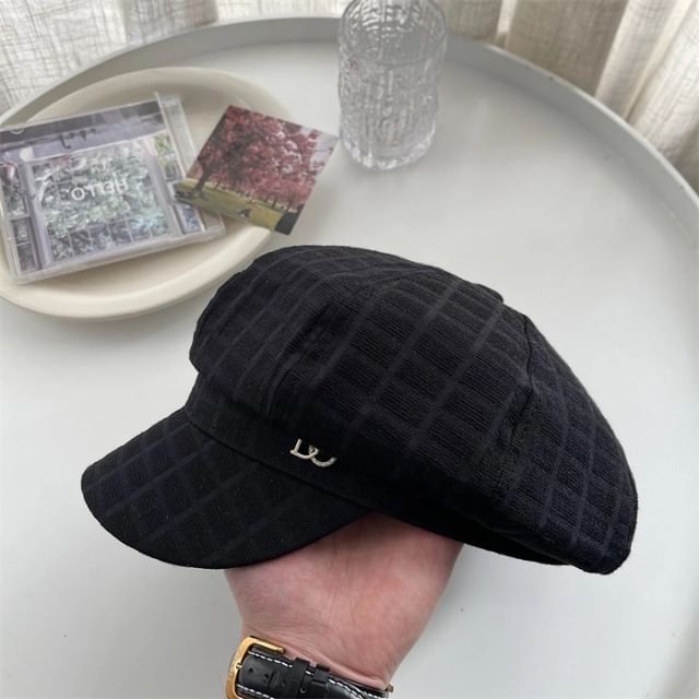 Newsboy Cap Rhinestone Plain Accent