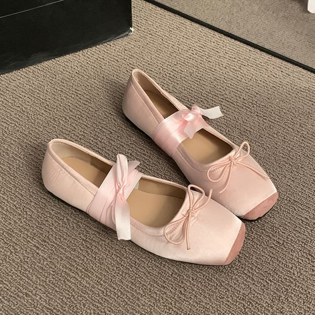 Floral Accent Balletcore Flats