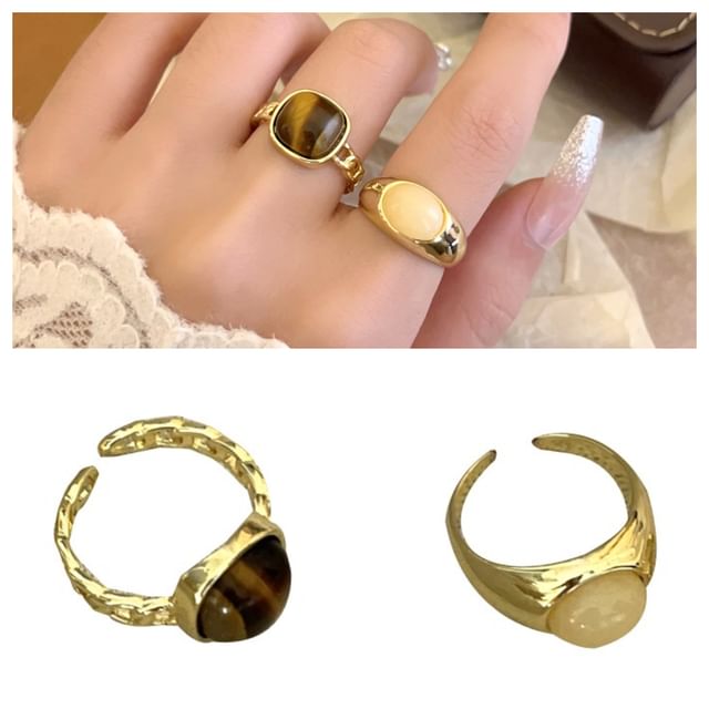 Gemstone Open Ring / Set