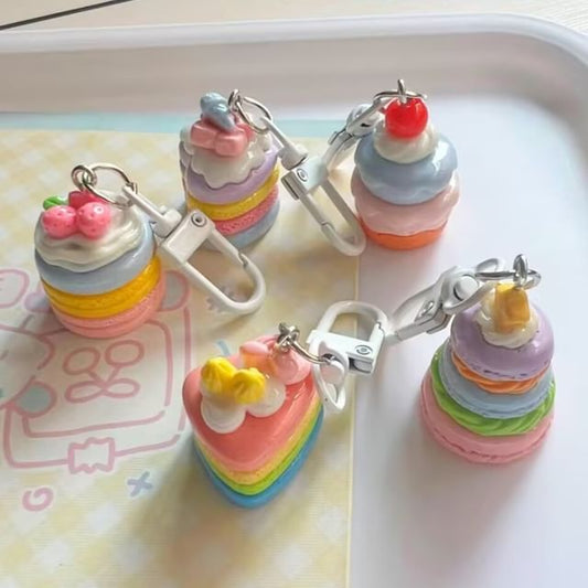 Cake Bag Charm Keyring (Various Designs)