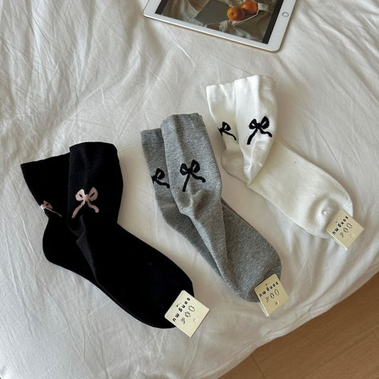 Chaussettes à imprimé nœud