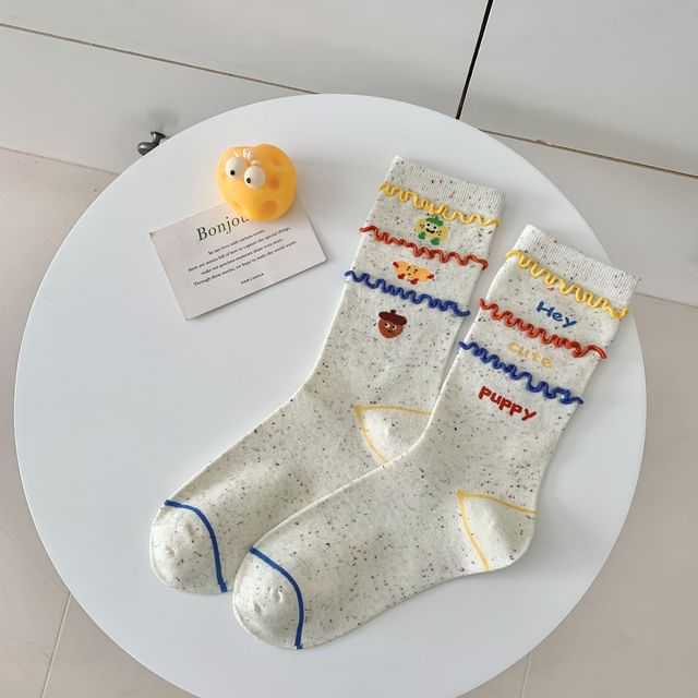 Cartoon Print Socks