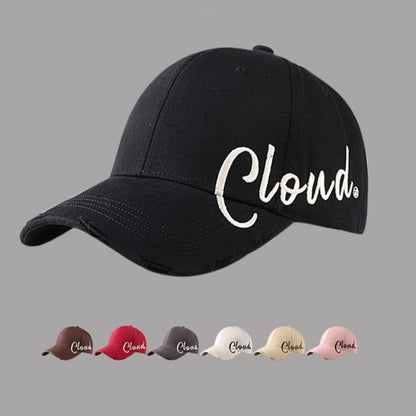 Lettering Print Baseball Cap