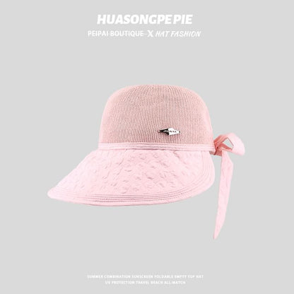 Textured Panel Woven Sun Hat