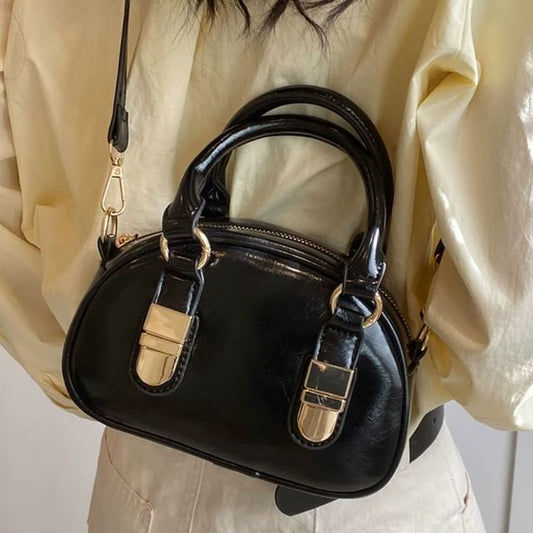 Faux Leather Crossbody Bag