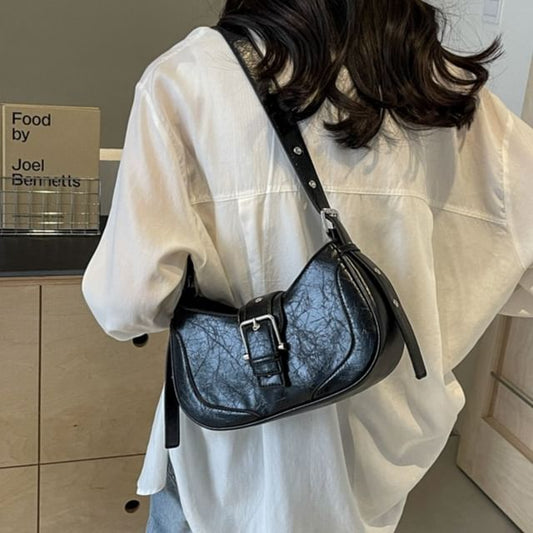 Buckled Shoulder Bag